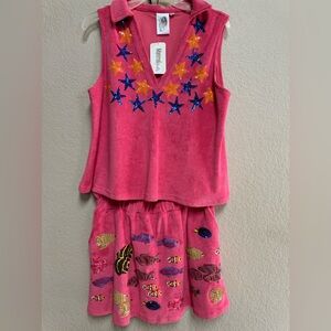QUEEN OF SPARKLES set - NWT Top-Large Skort-Medium